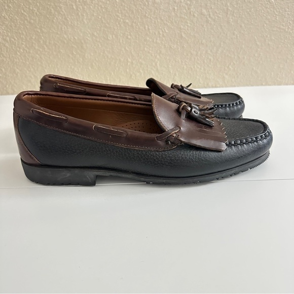 Allen Edmonds Men's Nashua Tassel Loafers in Black Brown Colors Narrow Fit sz 11 - Picture 6 of 15